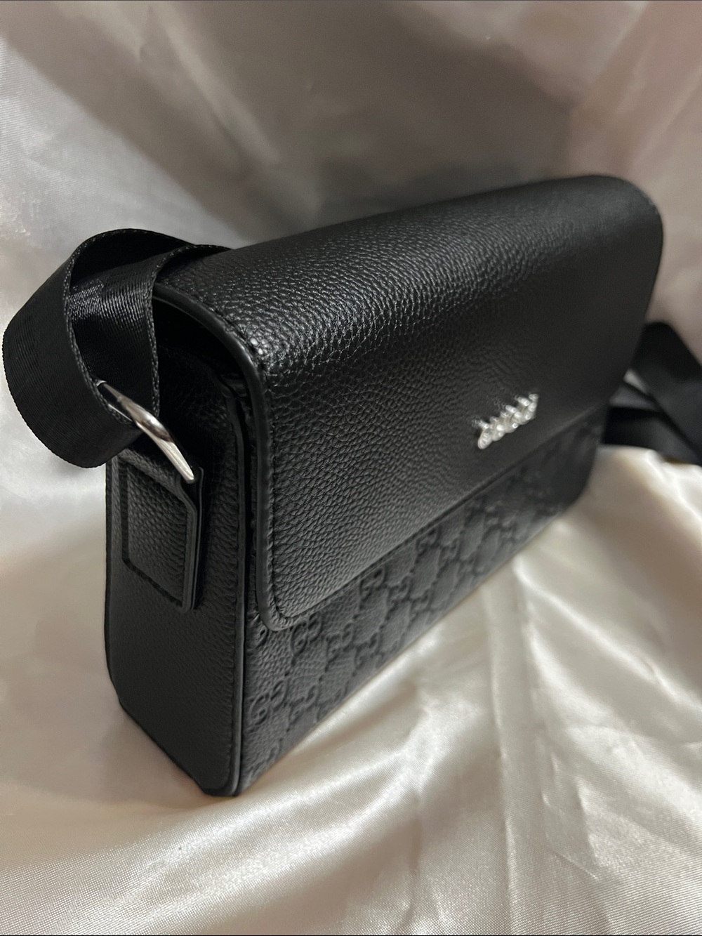 Pebbled & Embossed Leather Crossbody - Picture 2 of 4